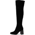 thumbnail image 2 of Circus NY by Sam Edelman Women's Brigid Over-The-Knee Boot Black Suede Wide Calf 10M, 2 of 5
