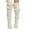 White, variant on Women Over Knee Knitted Woolen Socks Solid Color Hosiery Fashion Casual Daily Footwear Comfortable Black