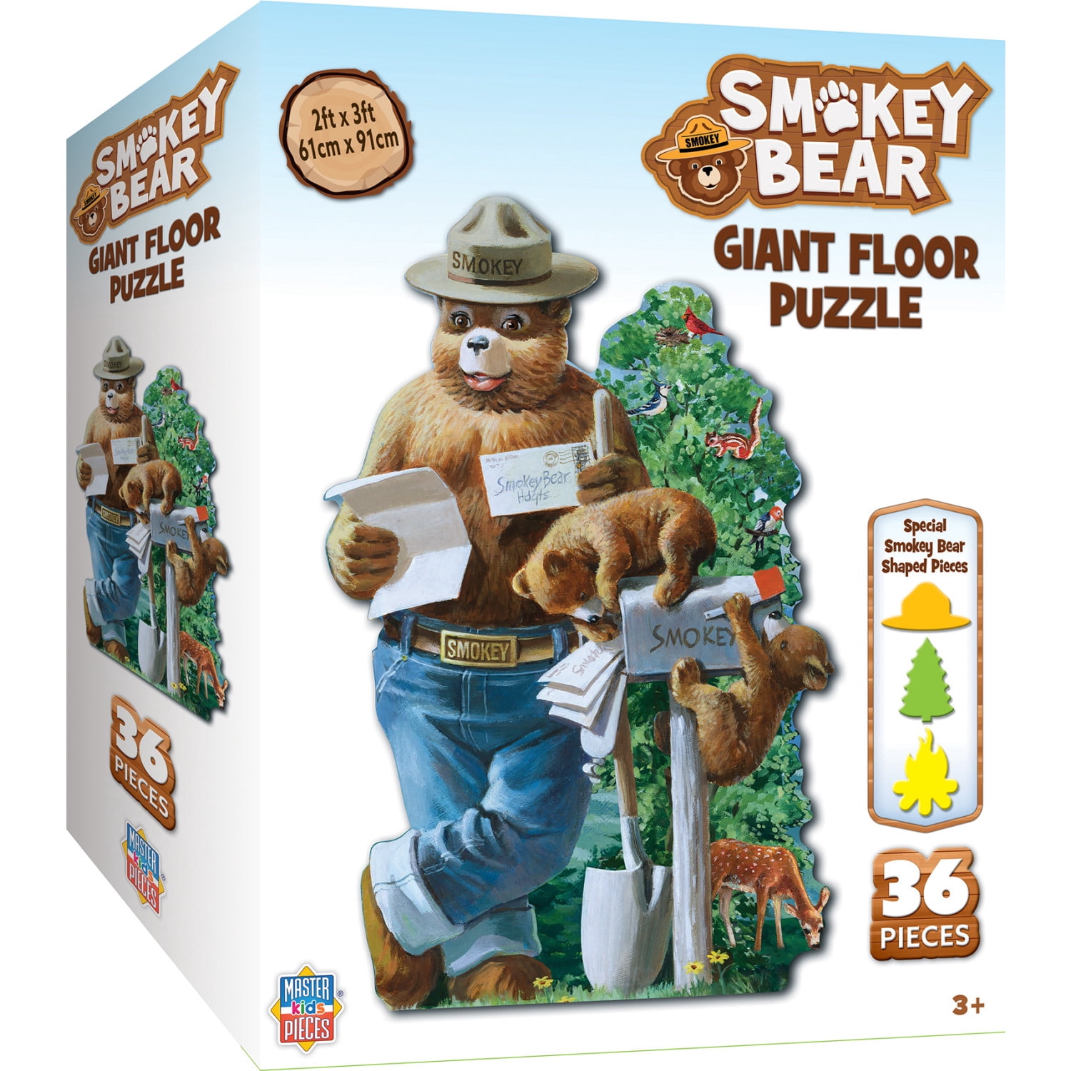 MasterPieces Smokey Bear 36 Piece Floor Jigsaw Puzzle for Kids