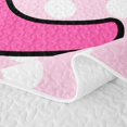 thumbnail image 5 of meiyoeat 3D Cartoon Initial E Bed Spread Queen For Girls,Princess Bow Monogram Art Queen Coverlet Set,3-Piece,1 Quilt and 2 Pillowcases, 5 of 7