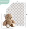 thumbnail image 4 of The Peanutshell Benny Brown Teddy Bear Plush Blanket Gift Set with Baby Blanket & Stuffed Animal, 2-Piece, 4 of 6