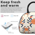 thumbnail image 3 of Lunch Bag Women,Cooler Bag for Women Adult Men,Small Leakproof Marine Adorable Crab Lunch Tote Large Capacity Reusable Insulated Cooler Lunch Container for Work Office Picnic, 3 of 7