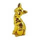 thumbnail image 1 of Estatua de gato, figura decorativa de animal, artesanía de resina, escultura de animal. Dorado, 1 of 9