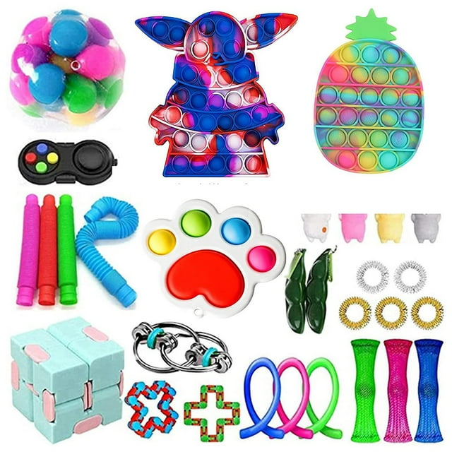 Juguete sensorial Push Bubble Fidget para aliviar el estrés del autismo