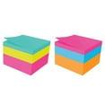 Postit Notes Cube, 1 7/8" x 1 7/8", Bright Colors, 400 Shts/Cube
