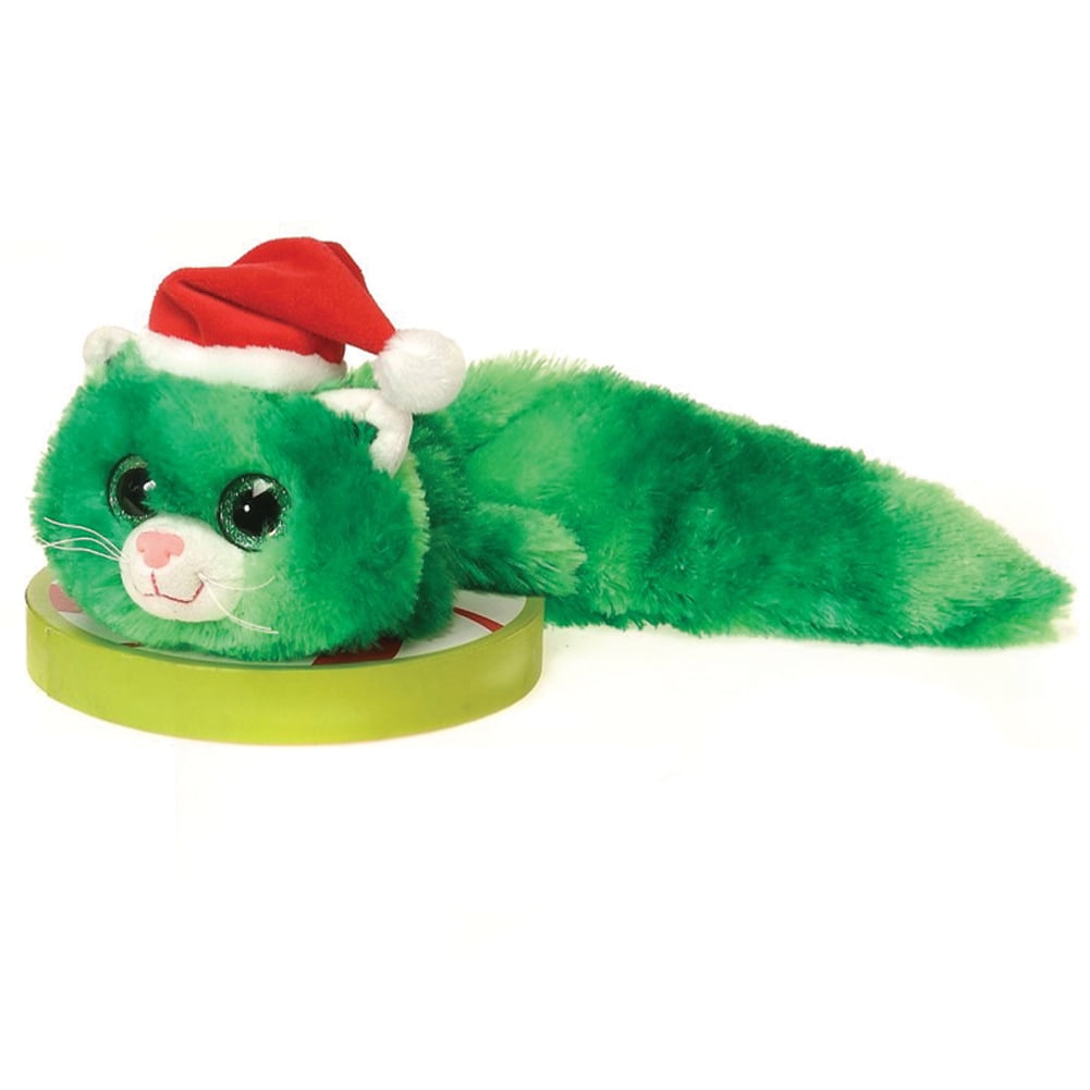 Fiesta Christmas Fursians Bean Bag Fluffy Cat 16 Plush Animal Green