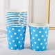 thumbnail image 5 of Inteprter 10 Uds taza desechable fiesta decoración del hogar mantel niños tazas cumpleaños feliz banquete recipiente suministro ceremonia Cocina y Comedor Azul, 5 of 6