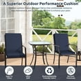 thumbnail image 6 of MOONORAH Outdoor Chair Cushions, Patio Seat Cushions Outdoor Chair Pads, 42"L x 18"W Rectangle Waterproof Outdoor Chair Cushion Garden Sofa Couch Chair Pads, Premium Comfortable, Dark Blue, 6 of 9