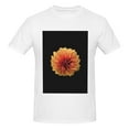 thumbnail image 4 of Bingfone Orange Dalia Men'S Loose Fit Short-Sleeve Pocket T-Shirt, 4 of 7
