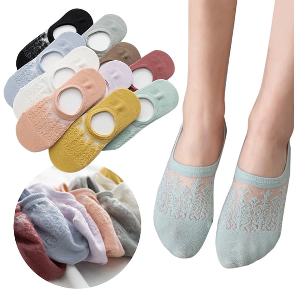 Women's Summer Invisible Socks Breathable No Show Low Cut Liner Socks