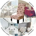 thumbnail image 4 of ruzhgo 4Pcs Dining Chair Covers Modern Stretch Chairs Protective Cover Removable Washable Slipcovers, 4 of 7