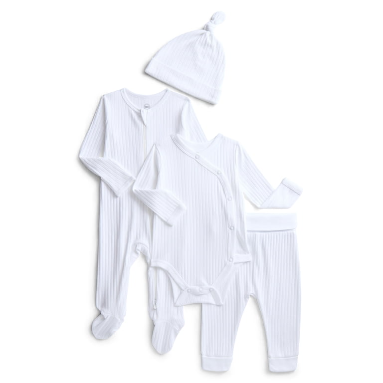 Wonder Nation Organic Cotton Baby Layette, 4-Piece Set photo 1