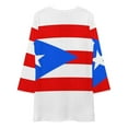 thumbnail image 3 of Puerto Rico Flag Loose Dress Evening Dress Summer Dresses for Women Luxury Dress Long Sleeved Dress, 3 of 4
