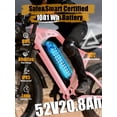 thumbnail image 3 of ESKUTE V200 Electric Bike for Adults, E-Bike with 20MPH 52V20.8Ah Battery 80 Miles,20"x4.0 Fat Tire, NFC Unlock, 7-Speed Dual Suspension, Streamlined Frame, Black, UL2849, 3 of 7