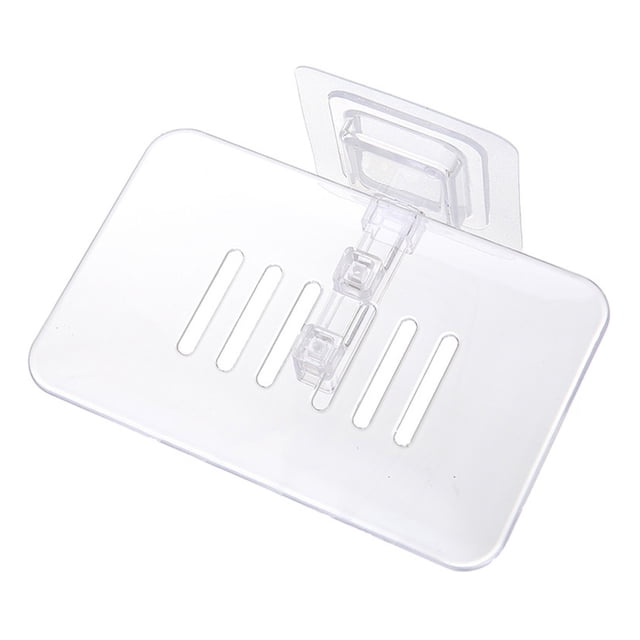 Advancent Soporte para baño, estante extraíble autoadhesivo para pared, soporte para drenaje de platos de secado Cocina y Comedor Blanco