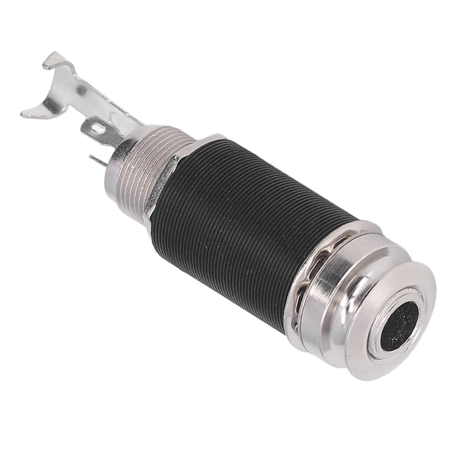 Metal End Pin Jack, Strength Noise Reduction Wear Resistant High Efficiency Easy To Insert Cylindrical Design Pickup Output Jack for Acoustic Guitar