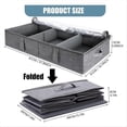 thumbnail image 3 of 50L Under Bed Storage Box with Lid, Foldable Linen Storage Box, 3 of 5