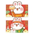 thumbnail image 5 of Riguas 4Pcs/Pack 2023 Red Envelopes Cartoon Jubilant Stamped Festival Props Paper Creative Chinese Horizontal Red Envelopes for New Year, 5 of 8