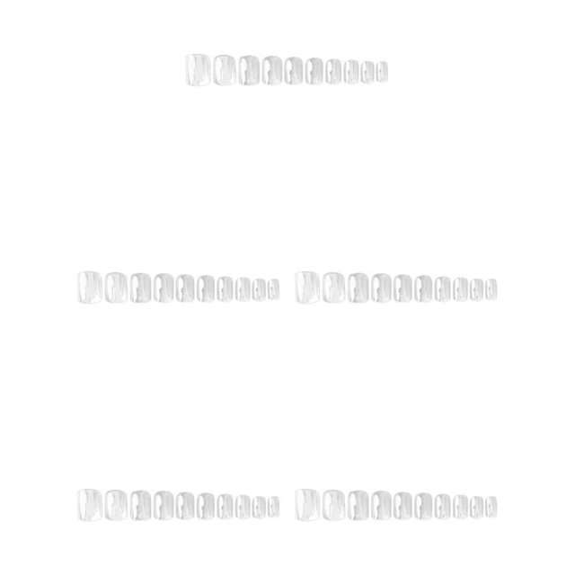 sweethay Fake Nail Manicure DIY Handmade Fingernail Removable False Professional Tips Extension Beginner PVC Decoration Type8 NO8