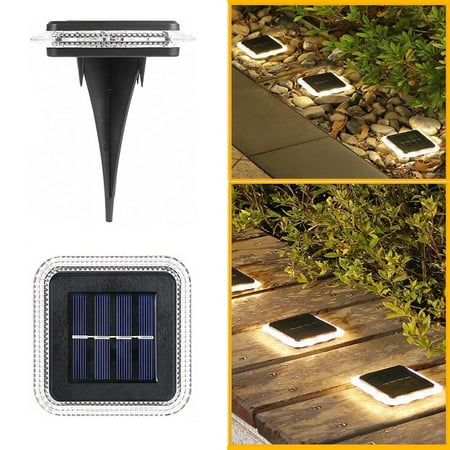 

QISIWOLE 2PCS Solar Lights Outdoor LED Plug-in Lights Underground Lights Garden Lights For Yard Garden Porch Patio IP67 Waterproof Deals