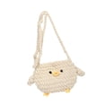 thumbnail image 4 of Bolso bandolera de punto para mujer, compacto y creativo, ideal para ir al trabajo, en verano y al aire libre. Beige, 4 of 9