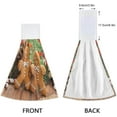thumbnail image 4 of SKYSONIC 2 PCS Christmas Homemade Gingerbread Man Cookies Hand Towels with Hanging Loop for Bathroom and Kitchen, Hanging Band Towel - Kitchen Dish Cloth and Bathroom Hand Towels Set , 12"x17", 4 of 6