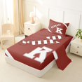 thumbnail image 2 of Erosebridal Rugby Gamer K Personalized Initial Twin Sheet Sets 3pcs for Boys Girls,Sport Theme Football Bedding for Teens,Microfiber Bedroom Decor, 2 of 5