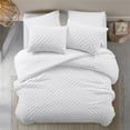 thumbnail image 2 of Posh Living Nika 5pc Full/Queen Duvet Set White, 2 of 7