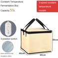 thumbnail image 2 of Dough Proofer avec Chauffage, (20L 30L 35L 50L), Réglage 3 Vitesses + Réutilisable + Chauffage Basse Température, Pot de Démarrage de Pâte à Sucre, Kit d'Outils pour Faire du Pain au Levain (Couleur : 50L), 2 of 8