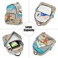 thumbnail image 5 of JIALIOU Mini Backpack Purse for Women Quilted Casual Daypack Small Travel Shoulder Bag, Starfish Stand on Beach, 5 of 7