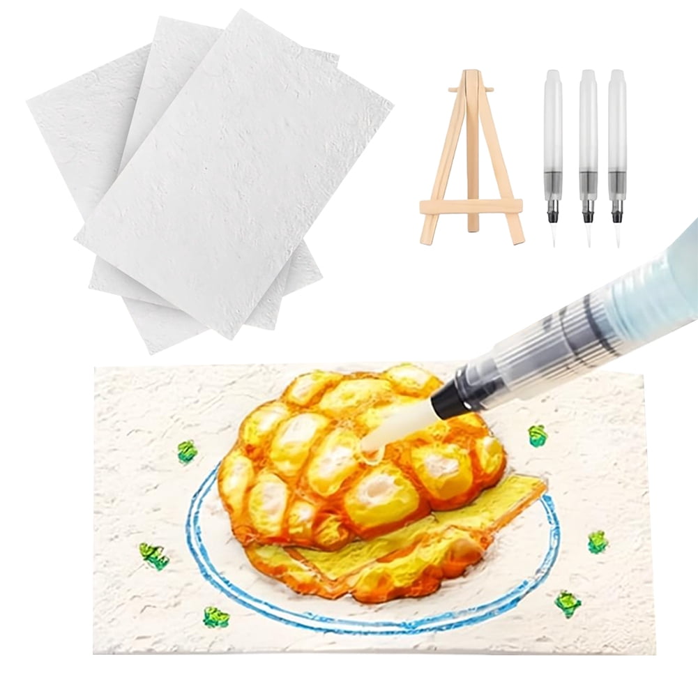 Hersfrd Magic Puffy Paint Kit with 12 Marker&chian Pen 3D Magic Canvas Sponge(rectangle)