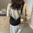 thumbnail image 3 of Bolso bandolera unisex con forma de media luna con colgante de media luna para mujeres y hombres, 3 of 6