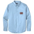 thumbnail image 1 of Men's UK UNION JACK PATCH Twill Shirt with Pocket, Extra-Small Cloud Blue, 1 of 2