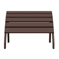thumbnail image 2 of WestinTrends Dylan Outdoor Patio HDPE Adirondack Ottoman Footrest, Dark Brown, 2 of 15