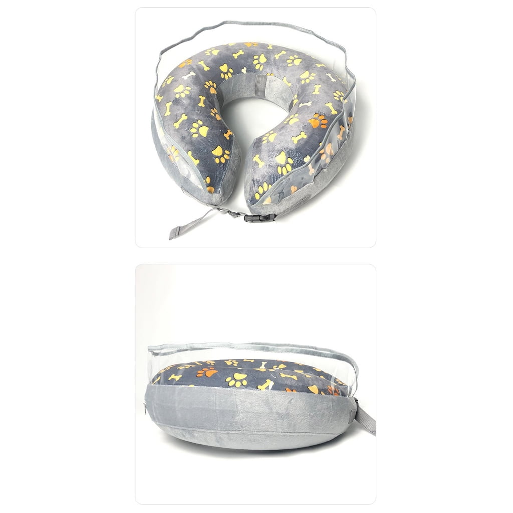 Inflatable Collar with Clear Baffle Soft Cone for Perfect for After and Wound Adjustable Lightweight