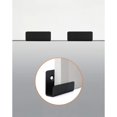 thumbnail image 4 of Ganchos Dussdote, 8 piezas, soporte en forma de U, ganchos de acero inoxidable, aptos para garajes, marcos de fotos, espejos, 3,6 x 4 cm, color negro., 4 of 7