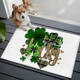 thumbnail image 3 of Bathroom Rugs 2x3 Ft, St. Patrick's Day Non Slip Area Rugs for Kitchen Bedroom Entryway, Spring Shamrock Leaf Gold Love Lucky Green Washable Carpet Runner Rug Floor Mats for Bedroom Home Decor, 3 of 8