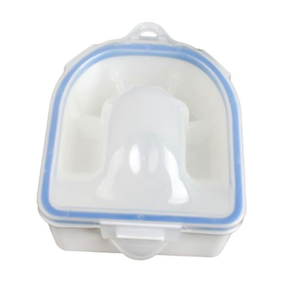 Professional Nail Soaking Bowl Nail Art Tool, Thickened Durable Double Layer Gel Nail Polish Remover Bowl for Nails Spa Blue