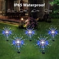 thumbnail image 5 of Christmas Solar Garden Firework Lights Outdoor Waterproof 4 Pack 120 LED Sparklers Solar Lights for Outside Patio Backyard Yard Pathway Walkway Decorations (Colorful), 5 of 8