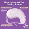 thumbnail image 5 of Boppy Uplift Nursing Pillow - Wedge Bottle & Breastfeeding Pillow to Reduce Spit-Up and Reflux Symptoms, with Body-Inclusive Opening And Adjustable Belt - Pink Frost Floral, 5 of 9