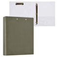 thumbnail image 3 of Haosy Hardcover 3 Ring Binder 1.5 Inch Ring Decorative Binder Organizer for Home School Office, Matte Olive, 3 of 10