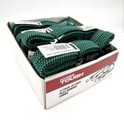 Hyper Tough 2 Pack, 48 inch Flat Bungee Cords, Rubber, Green, 0.45 oz
