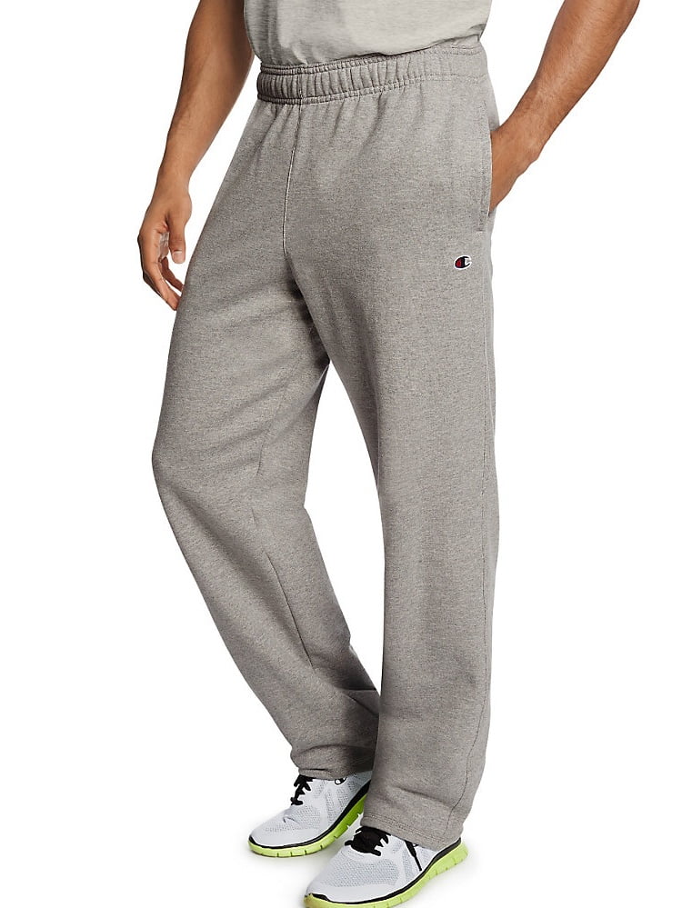 Mens Fleece Open Bottom Sweatpants With Pockets - Walmart.com