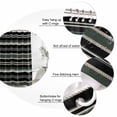 thumbnail image 6 of Black Green Beige Waterproof Fabric Shower Curtain,Boho Farmhouse Vintage Abstract Striped Waterproof Fabric Shower Curtain for Bathroom Curtains Bathtubs Shower Curtains with 12 Hooks Standard 60x72, 6 of 8