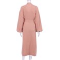 thumbnail image 1 of ziyahi Vêtements de Nuit Décontractés pour Femmes Printemps Style Ouvert devant Robe de Nuit Simple à Manches Longues pour Filles Vêtements de Nuit Maison Pyjama Marron m, 1 of 9