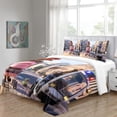 thumbnail image 4 of D Zootopia Duvet Cover with Pillowcases, Bedding Set with Zipper Closure, Soft Microfiber Quilt Cover Pieces for Kids Teens 135 * 200 Cm, 4 of 5
