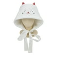 thumbnail image 5 of Novelty Beanie 3D Kitty Hood with Chin Ties Beanie, 5 of 5