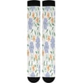 thumbnail image 7 of FREEAMG Purple Flower Compression Socks for Women&Men Circulation-Best Support for Nurses,Running,Athletic-2 Pairs, 7 of 7