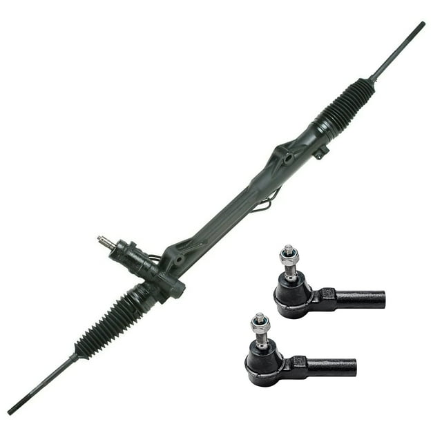 Detroit Axle - Ensemble Complet de Grille de Direction Assistée et Pignon + Embouts de Tige de Transmission pour Ford Mustang 2005-2010 - Ensemble de 3 Pcs