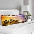 thumbnail image 2 of BSDHOME Housses de Coussin de Corps Piano Note de Musique Nuit Musicale 20x60 Pouces, 2 of 2